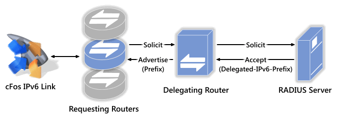 Delegation of the Framed IPv6 Prefix from RADIUS Server to
cFos IPv6 Link