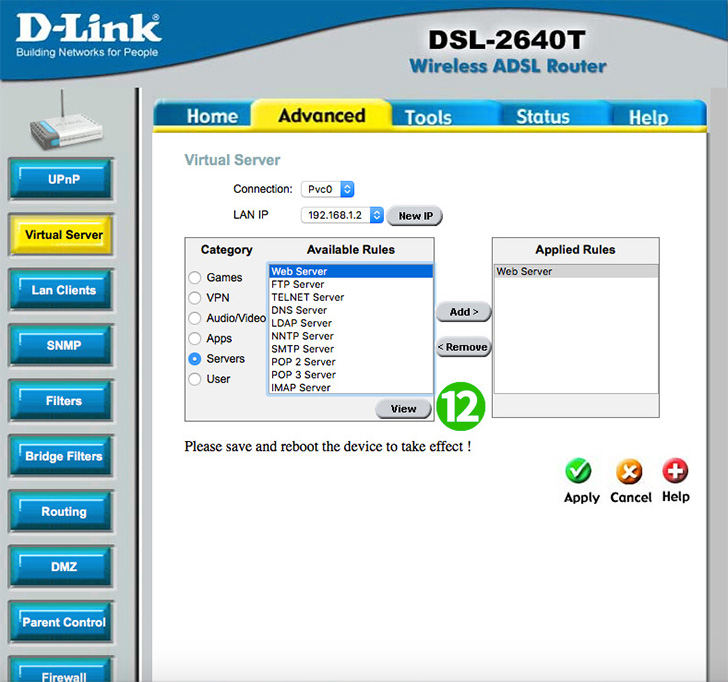 D-Link DSL-2640T Step 12
