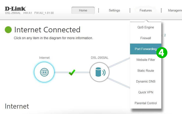 D-Link Viper DSL-2900AL Dual Band AC1900 Step 4